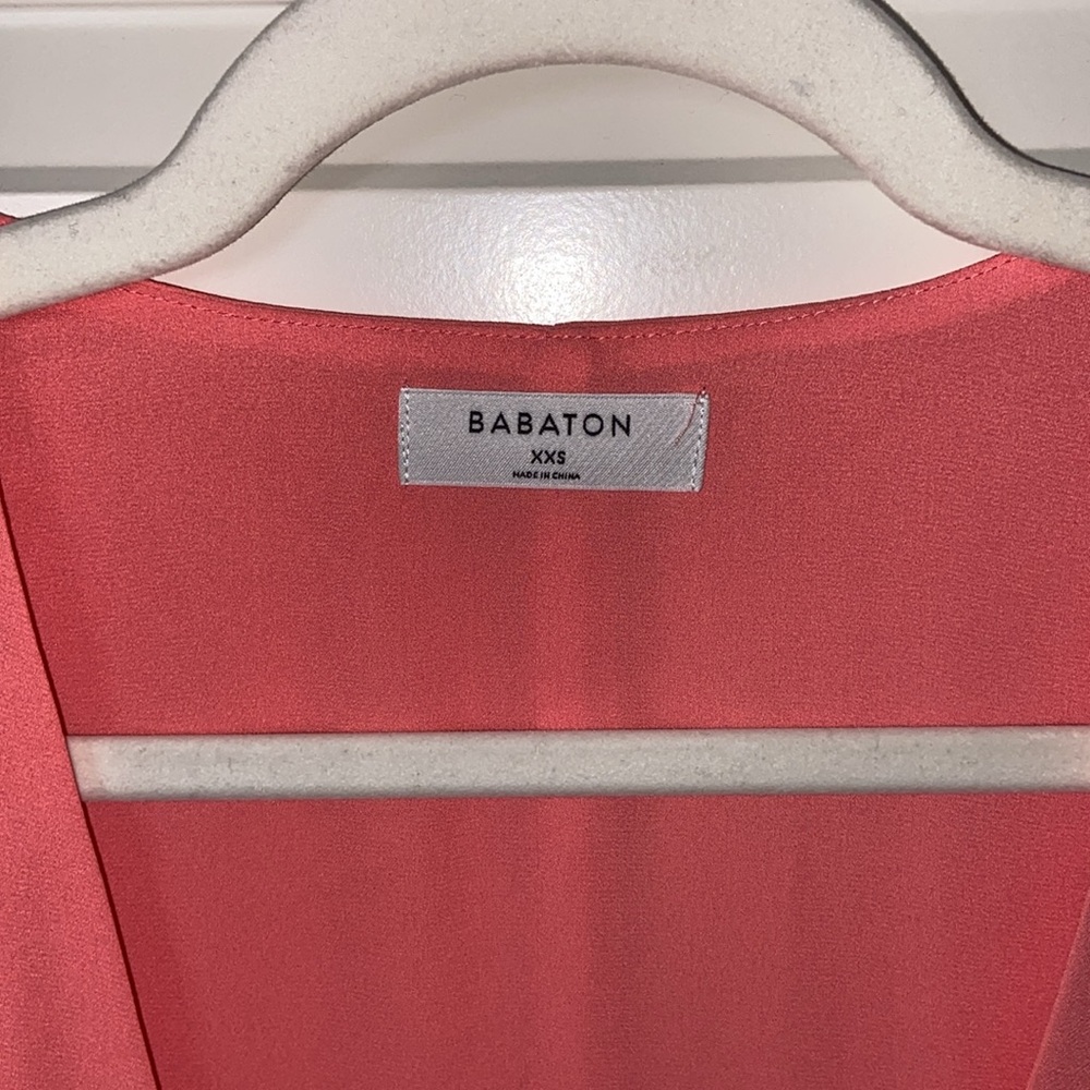 Aritzia ⚜️ Babaton Wallace Coral Wrap Dress - Picture 4 of 6